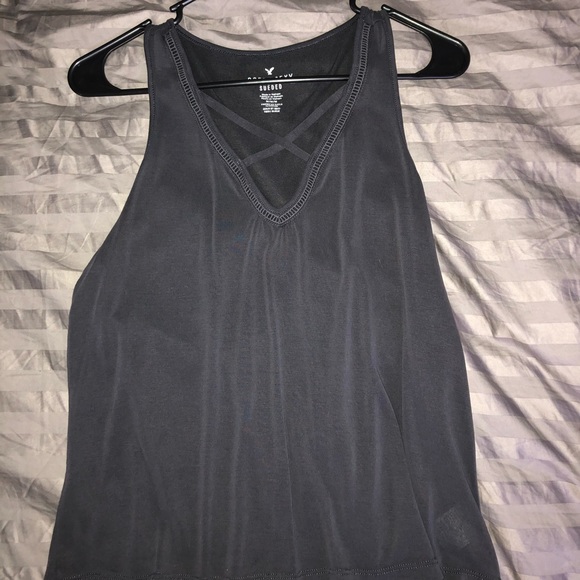 Black AE tank/crop top - Picture 3 of 3